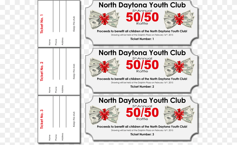 50 50 Raffle Ticket Template, Paper, Text Free Png