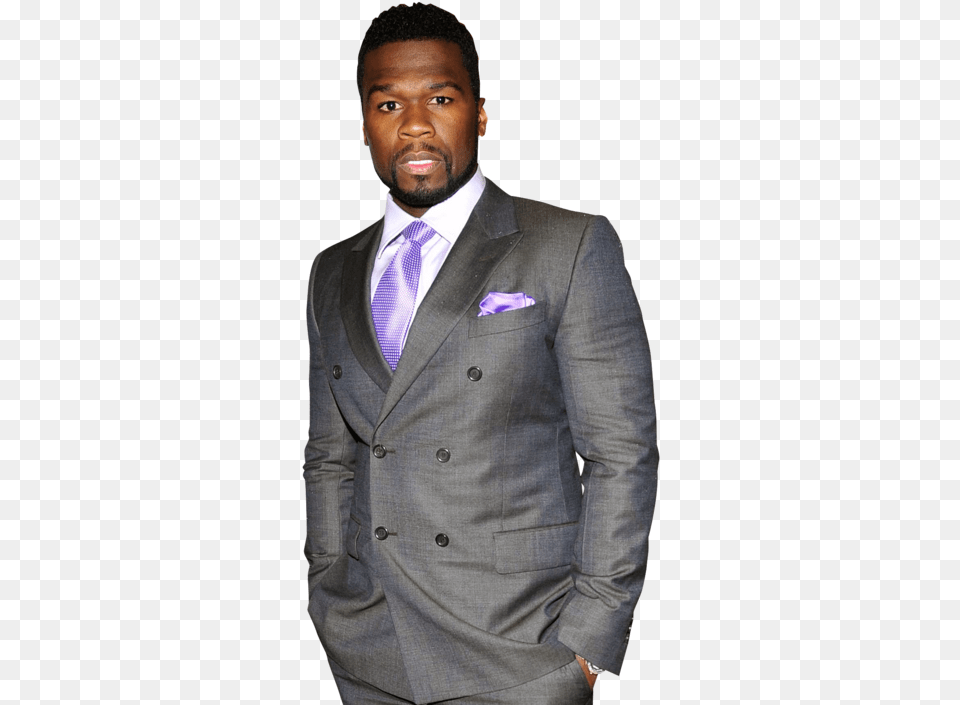 50 Cent At A Screening Of 39scream 439 Tuxedo, Accessories, Tie, Suit, Jacket Png Image