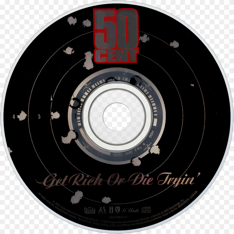50 Cent Get Rich Or Die Tryin Disc, Disk, Dvd Free Transparent Png