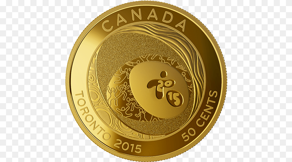 50 Cent Gold Plated Coin Coin, Disk Free Transparent Png