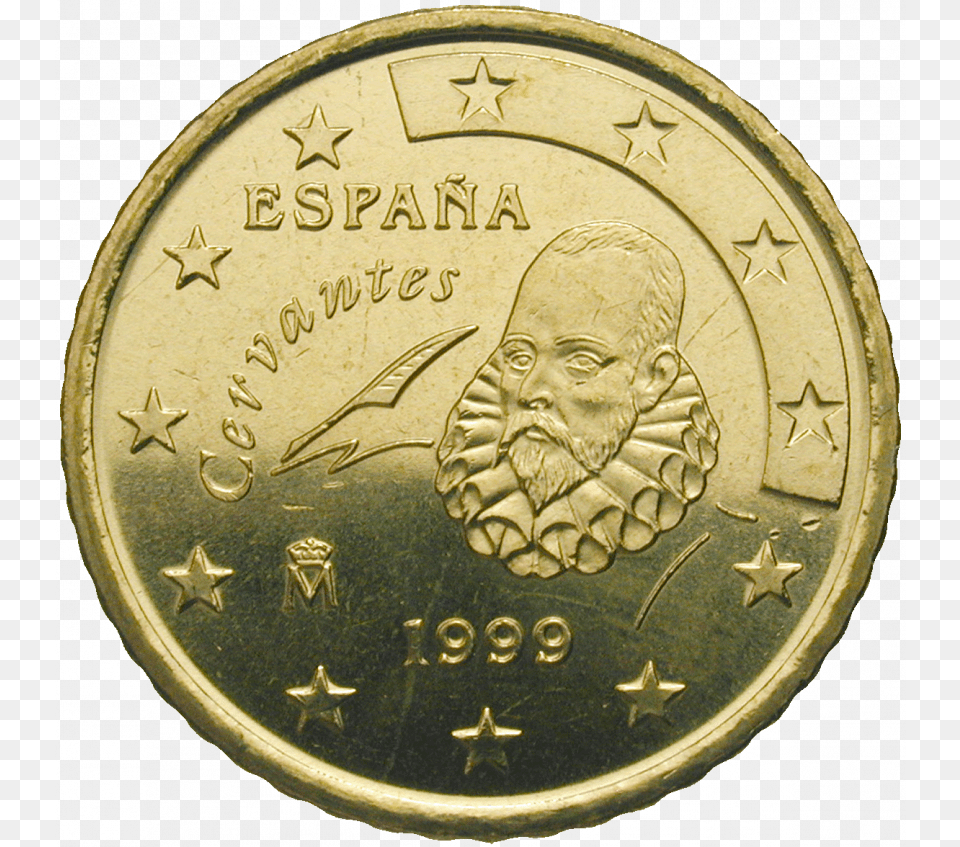50 Euro Cent, Gold, Adult, Male, Man Png