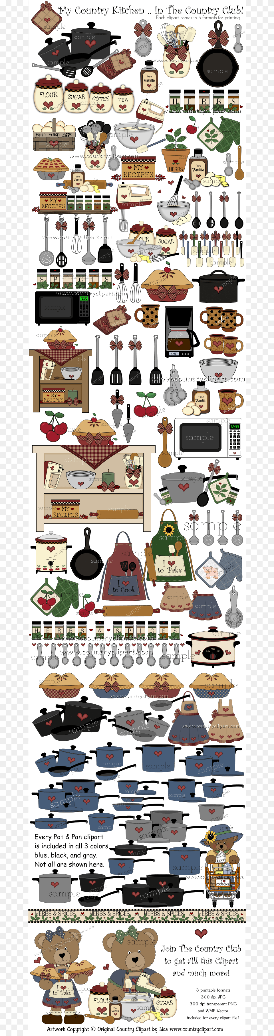 50 Off Cooking Clipart Baking Clipart Holiday By Withenvypaper Graphics For Kitchen, Advertisement, Poster, Publication, Book Free Transparent Png