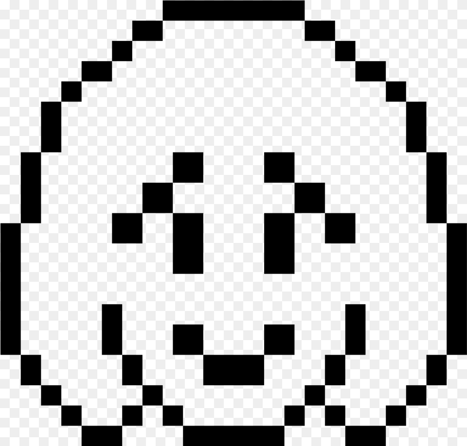 50 Px Asriel Pixel Art, Gray Png Image