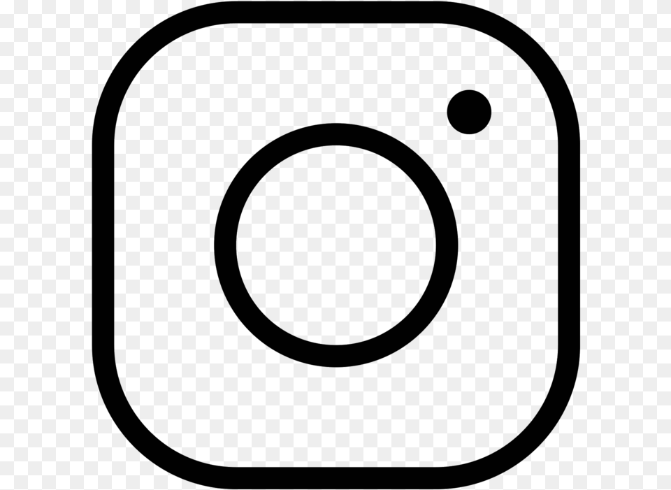 50 Px Instagram Line Icon, Gray Png Image