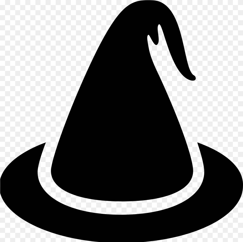 50 Px Wizard Hat Icon, Gray Free Transparent Png