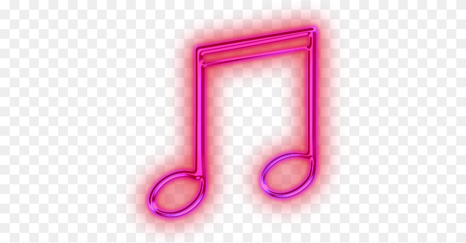 Pink Music Pink Neon Music Note, Light, Mailbox, Text, Symbol Png Image