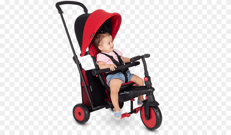 Red Kid Strap Smartrike Red, Baby, Person, Device, Grass Free Transparent Png