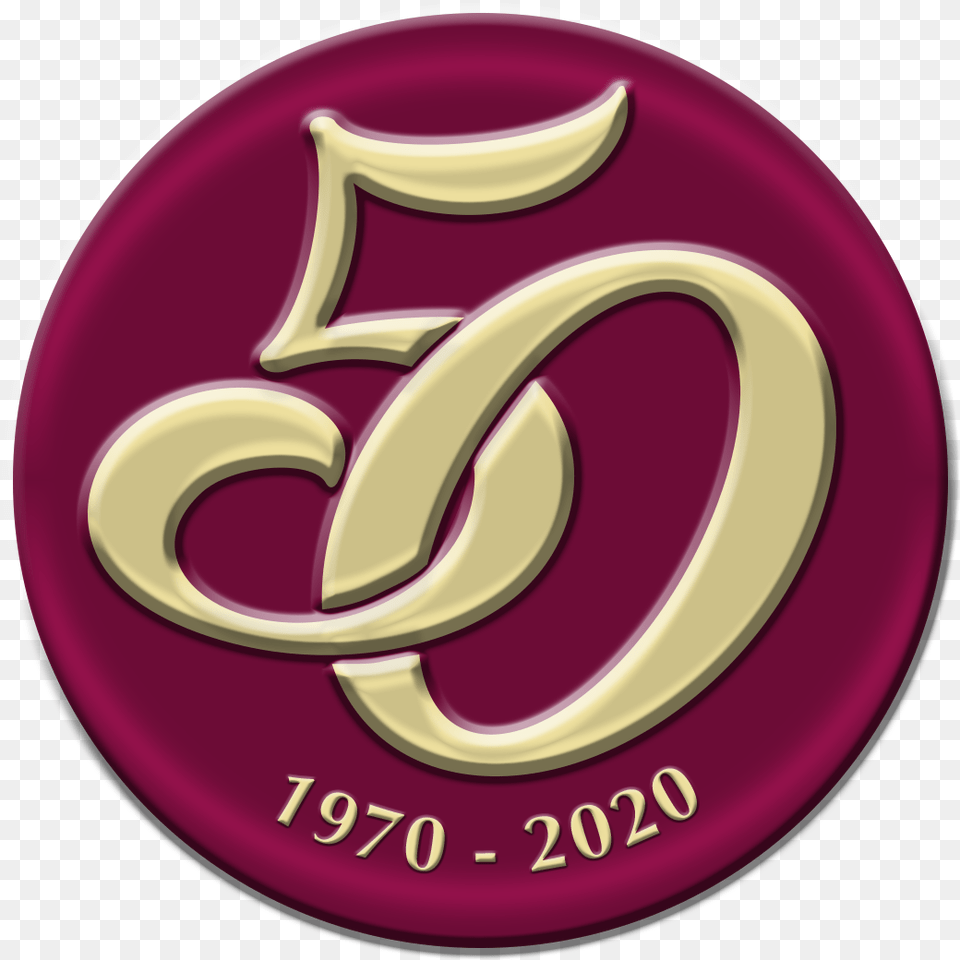 50th Anniversary 1970 2020, Logo, Symbol, Badge, Disk Png Image
