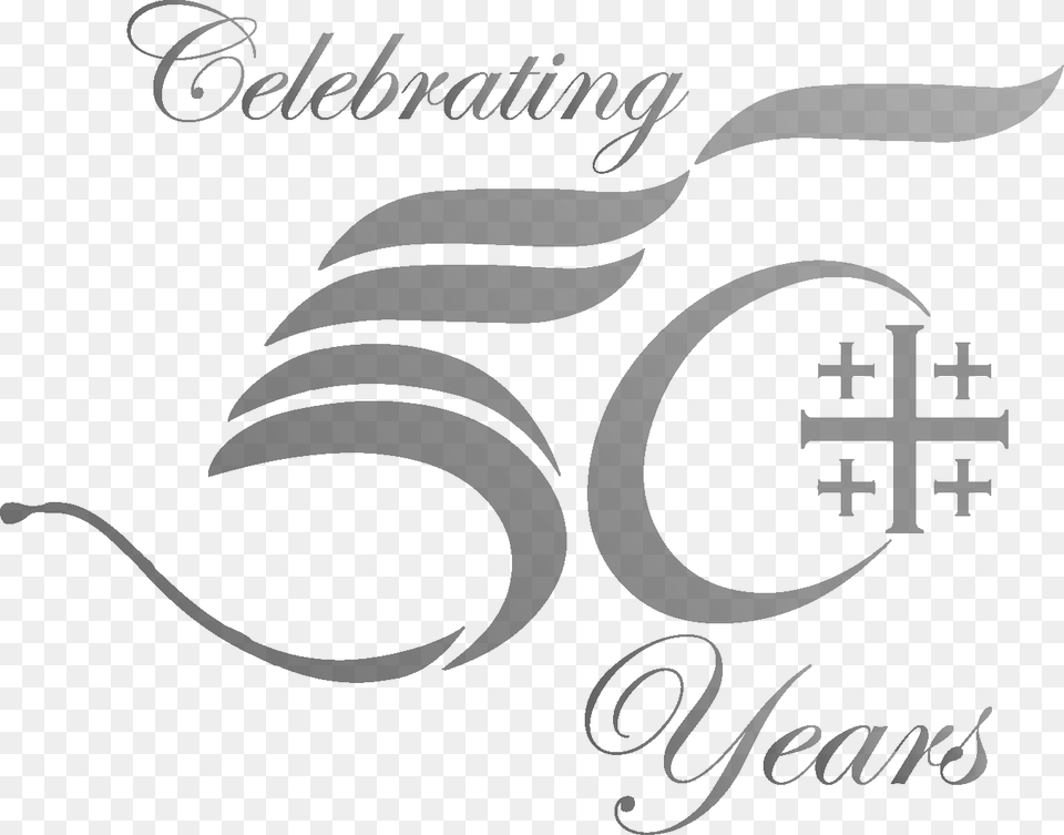 50th Anniversary Logo Transparent Grayscale Ferrum College, Green, Text Png