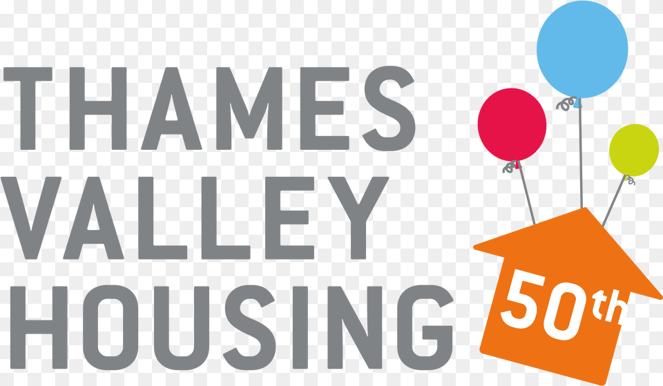 50th Birthday Logo For Website Thames Valley Housing Thames Valley Housing, Balloon, People, Person, Text Png Image