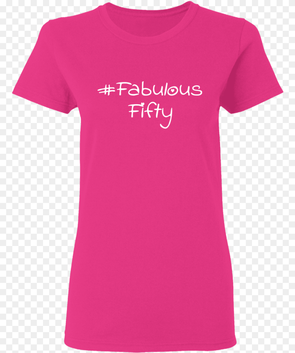 50th Birthday Tee Shirt U2013 Ladies Hashtag Fifty Design 1, Clothing, T-shirt Free Png