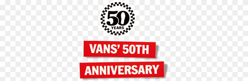 50th Birthday The Wall Se1 Vans 50th Anniversary Logo, Symbol, Sign, Text, Dynamite Free Png