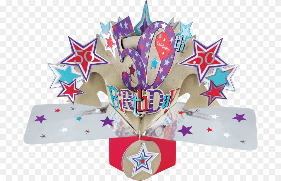 50th Pop Up Birthday Card, Symbol, Appliance, Ceiling Fan, Device Free Png Download