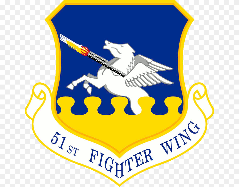 51st Fighter Wing 51st Fighter Wing Patch, Emblem, Symbol, Logo, Animal Free Png