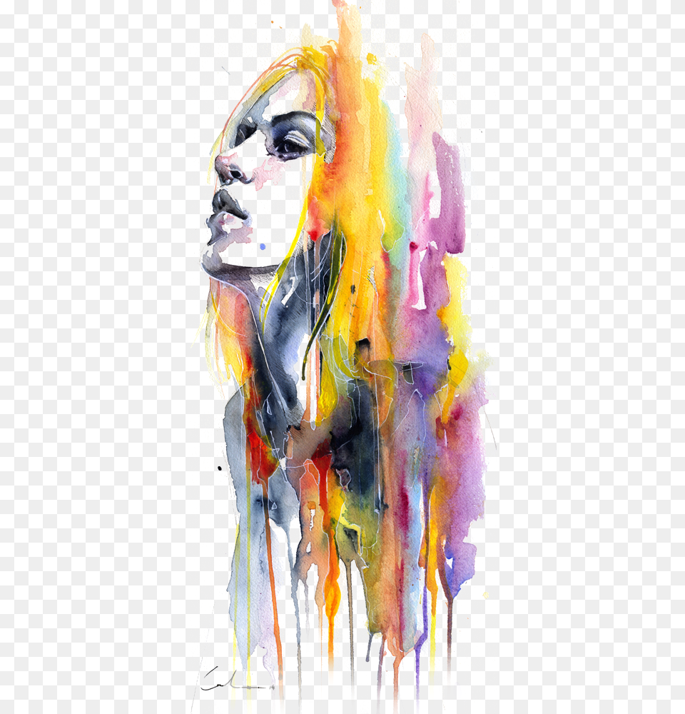 Girl, Art, Modern Art, Painting, Adult Free Png Download