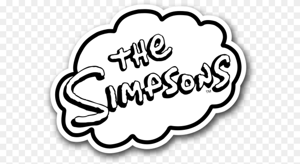 The Simpsons Logo, Sticker, Text Png Image