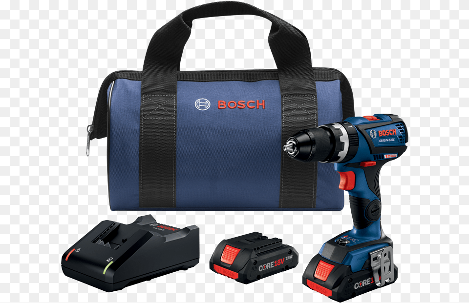 535cb25 18v Ec Brushless Connected Ready Compact Bosch Gdx 18v Ec, Device, Power Drill, Tool, Bag Free Png Download