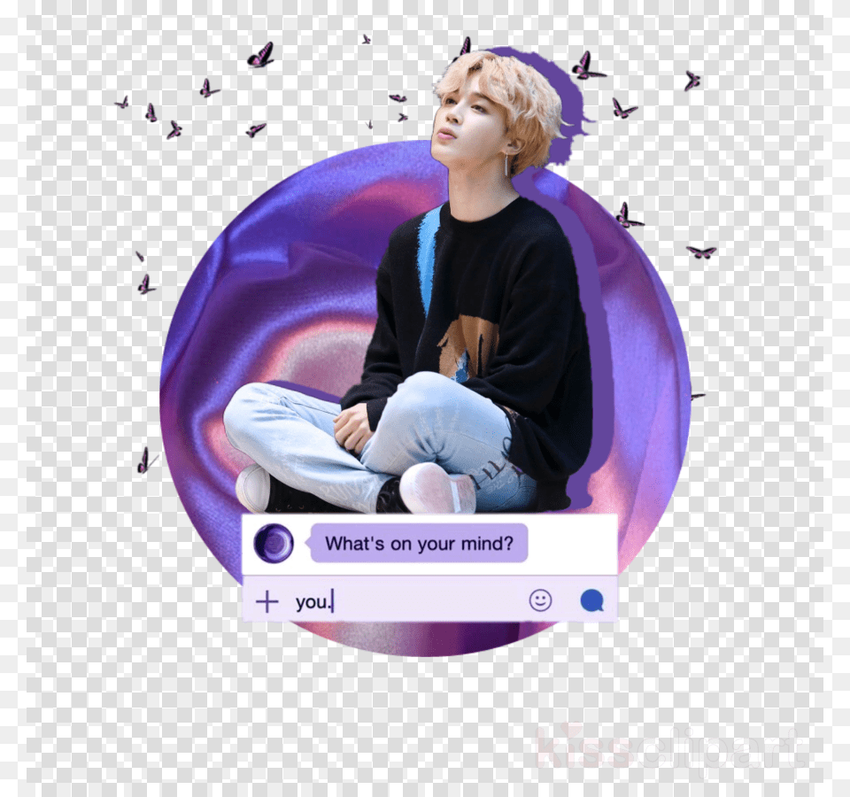 Jimin, Purple, Clothing, Photography, Hat Png Image