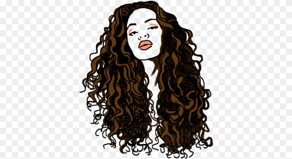 Curly Hair, Adult, Person, Female, Woman Png