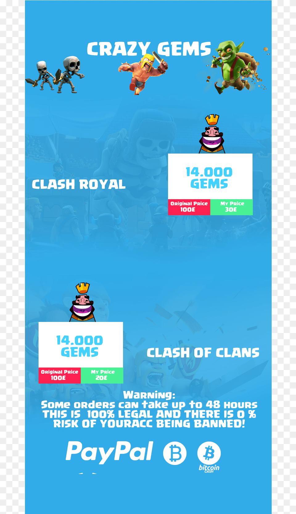 Clash Royal, Advertisement, Poster, Person, Baby Free Png