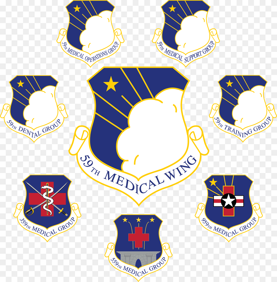 59th Medical Wing Grouping 59 Mdw, Logo, Symbol, Badge, Emblem Png Image