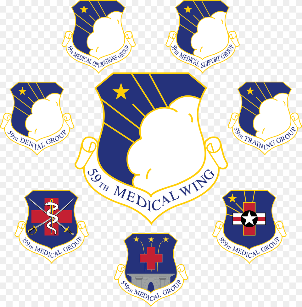 59th Medical Wing Grouping 59th Medical Wing, Logo, Symbol, Badge, Emblem Free Transparent Png