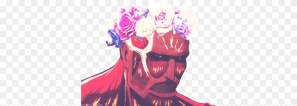 5k Crack Maybe 3k Flower Crown Not Snk Flower Anime Gif, Art, Graphics, Rose, Plant Free Transparent Png