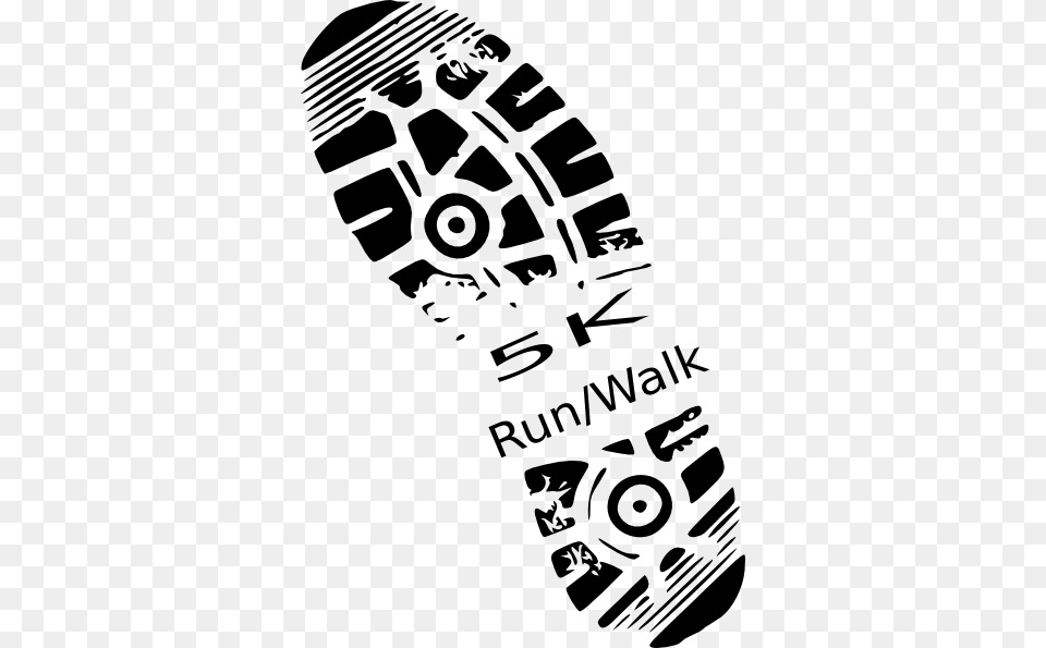 5k Runwalk Svg Clip Arts 408 X 595 Px, Stencil, Person, Footprint, Ammunition Free Png Download