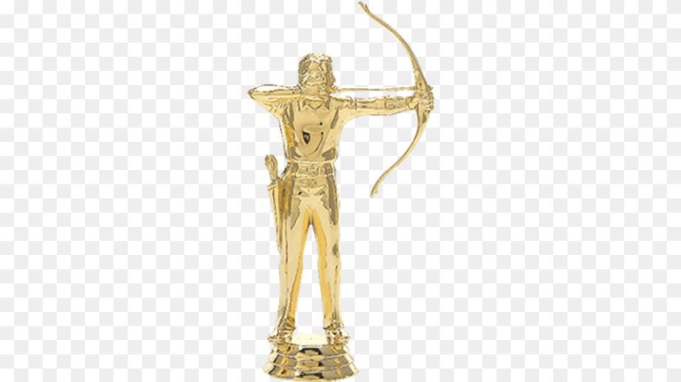 5quot Archery Figure On Base Trophy Archer Male Trophy Figure, Cross, Symbol, Weapon, Bow Png Image
