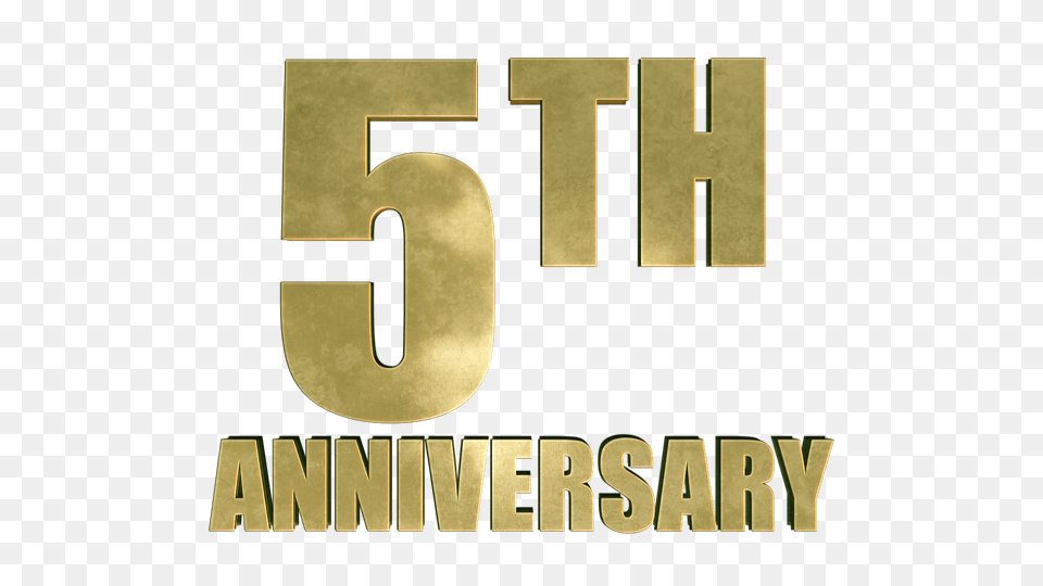 5th 5 Year Anniversary Image Graphics, Text, Number, Symbol Png