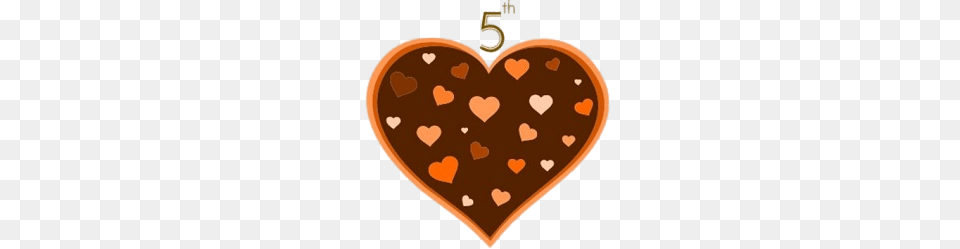 5th Anniversary Chocolate Heart, Food, Sweets, Home Decor, Blackboard Free Transparent Png