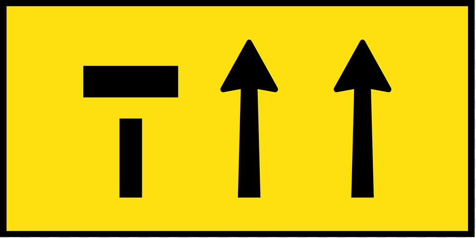 6 2 Lane Status Clipart, Sign, Symbol, Road Sign Free Png Download