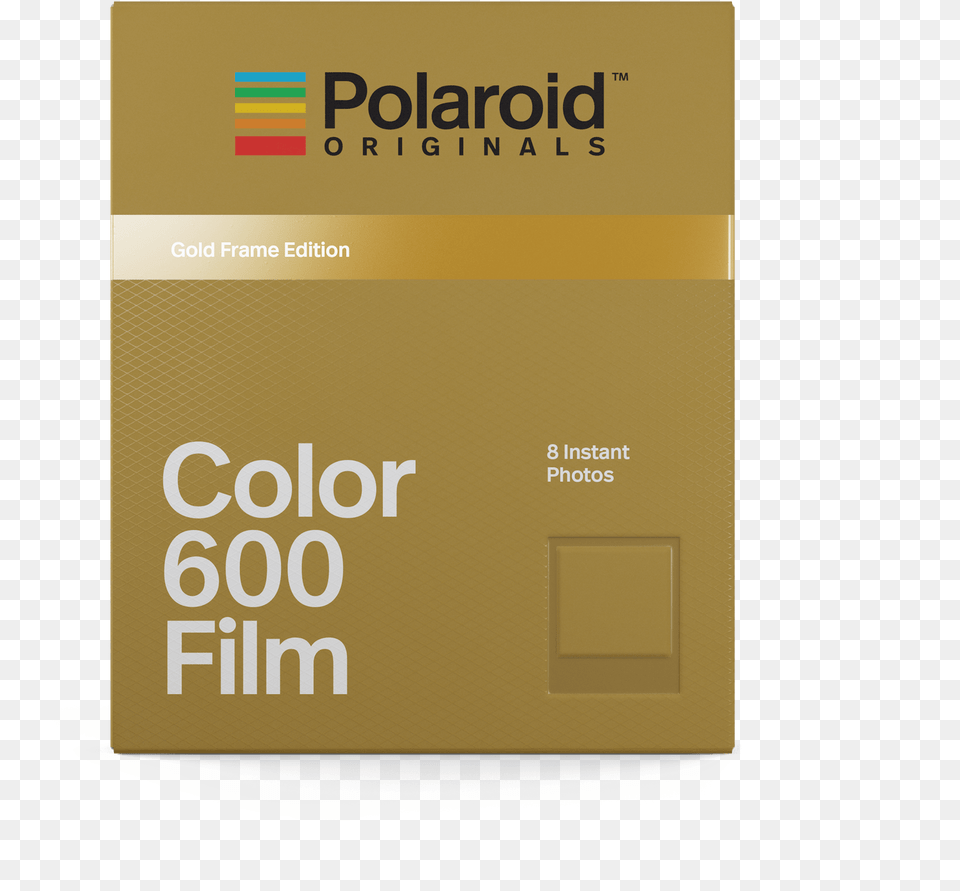 600 Gold Frames Front Polaroid Film 600 Gold, Text, Box, Credit Card, Cardboard Png Image