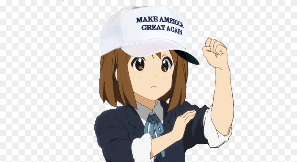 Anime Girl With Maga Hat, Publication, Comics, Book, Cap Png Image