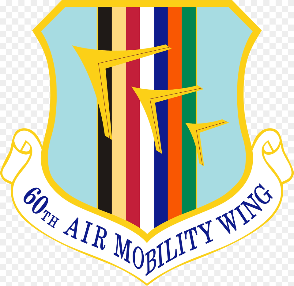 60th Air Mobility Wing David Grant Medical Center Logo, Badge, Symbol, Armor Free Png