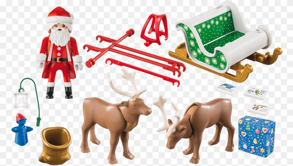 Santas Sleigh, Adult, Person, Woman, Female Free Png Download
