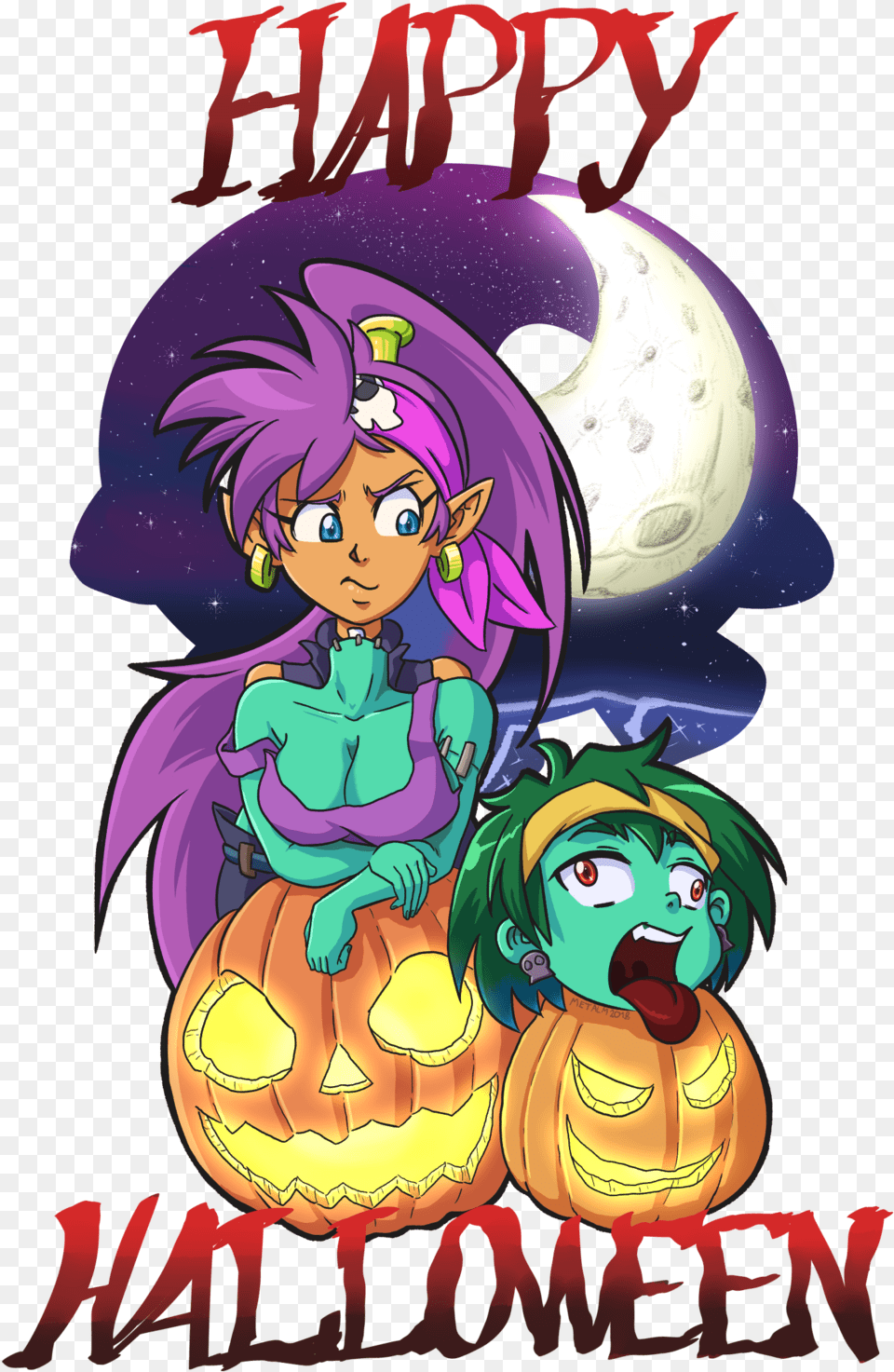 Shantae Half Genie Hero, Book, Comics, Publication, Face Free Png