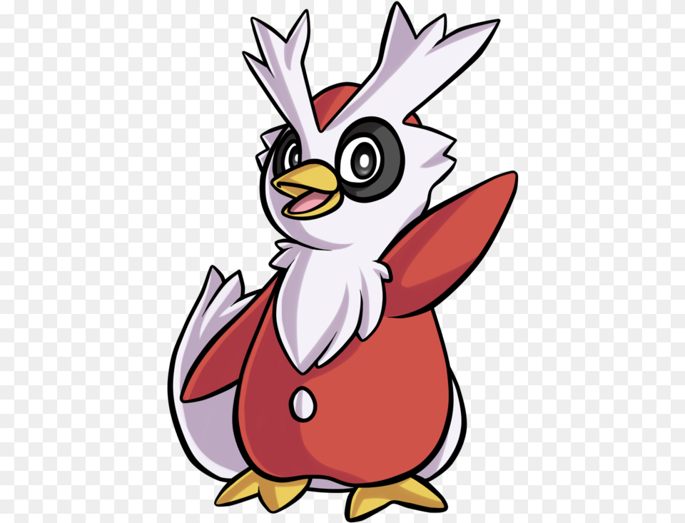 Delibird, Cartoon, Animal, Fish, Sea Life Png Image