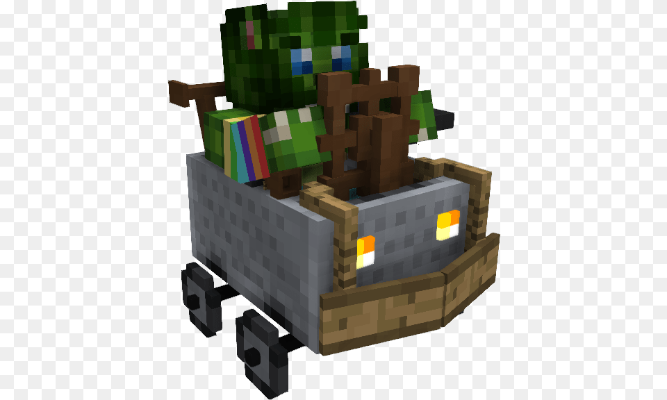 Minecraft Item, Plant, Potted Plant, Treasure, Box Free Png Download