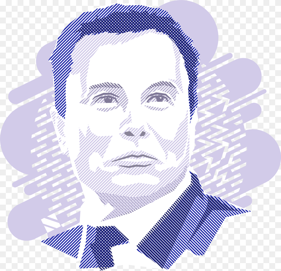Elon Musk, Art, Face, Head, Person Png Image