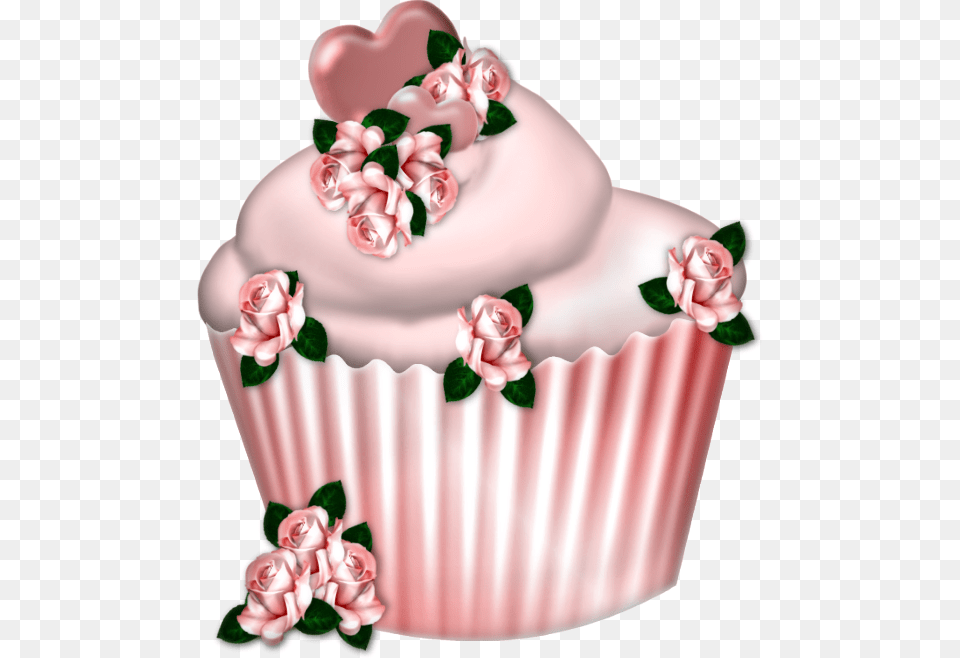 Cute Cupcake, Cake, Cream, Dessert, Food Png Image