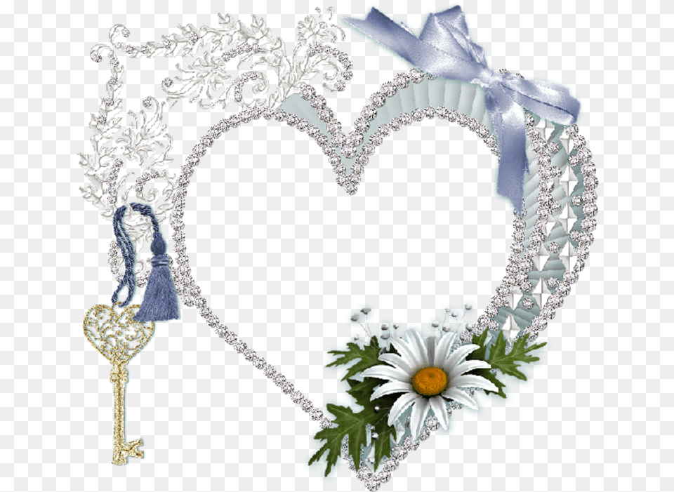 Hearts Frame, Accessories, Jewelry, Plant, Flower Png Image