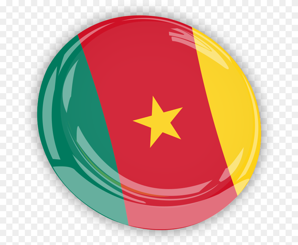Cameroon Flag, Star Symbol, Symbol, Logo, Clothing Png