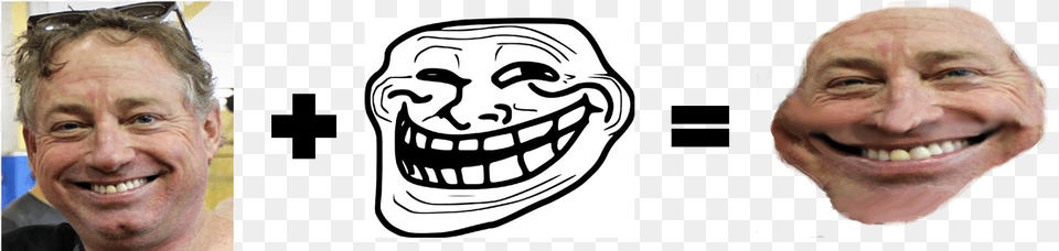 Half Troll Face, Teeth, Person, Body Part, Head Free Png