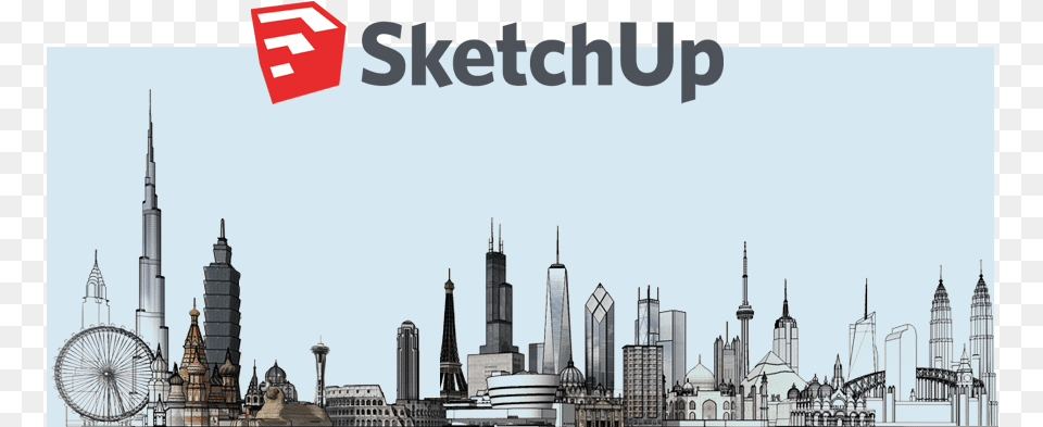 Sketchup Logo, Urban, City, Metropolis, Tower Free Png