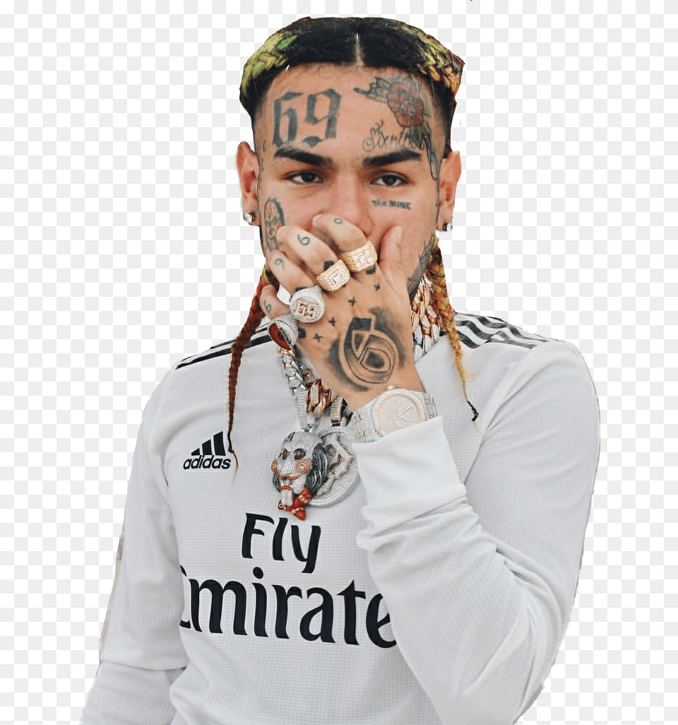 69 Tekashi Kifano Shotti Jordan, Face, Head, Person, Skin Png