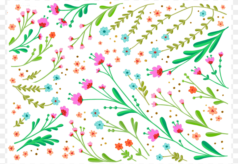 Wild Flowers, Art, Floral Design, Graphics, Pattern Free Png