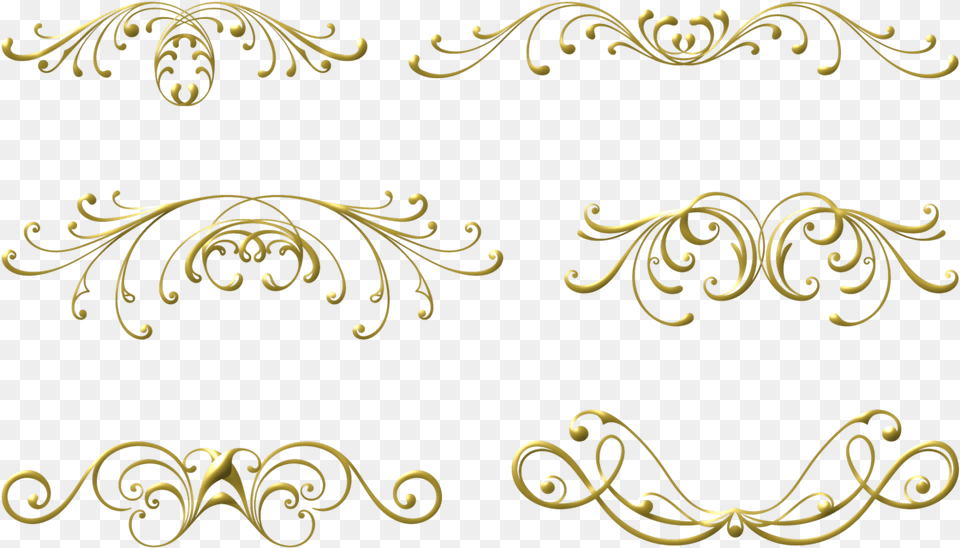 Lineas Decorativas Doradas, Art, Floral Design, Graphics, Pattern Png Image