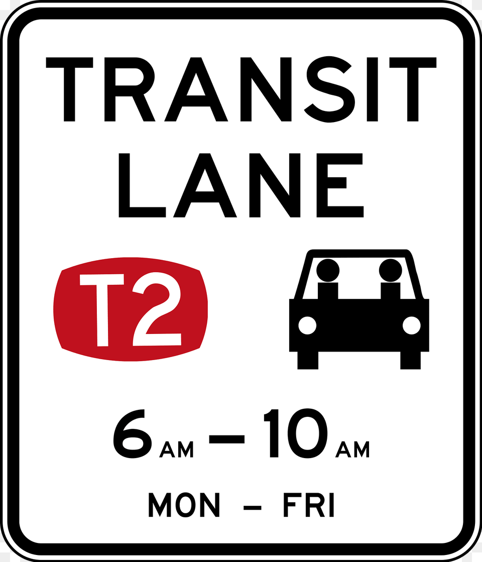 7 3 T2 Transit Lane Restriction 2 People Or More 1 Driver 1 Passenger Clipart, Sign, Symbol, Road Sign Png