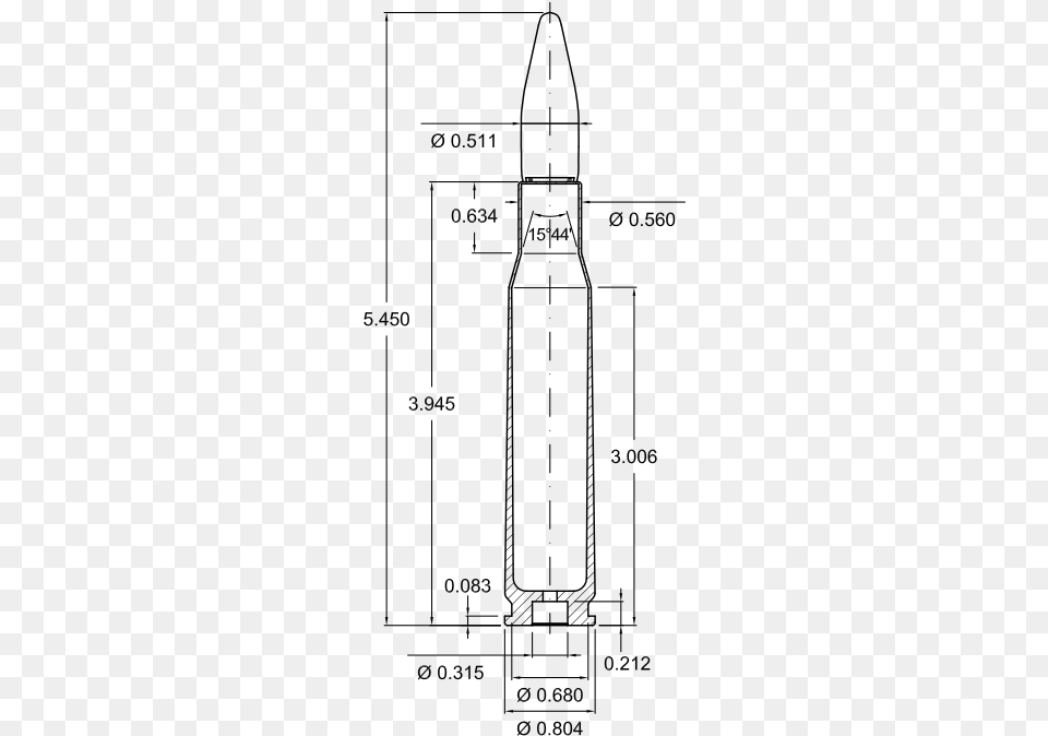 7 99 Mm Nato, Gray Free Png Download